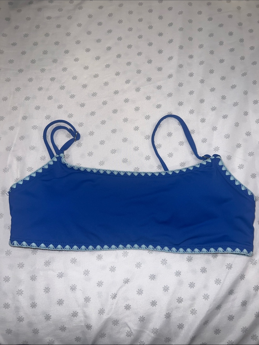 Woman’s Blue Swim Bikini Top - Unbranded